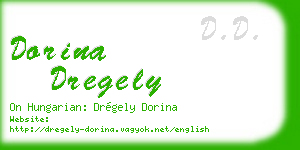 dorina dregely business card