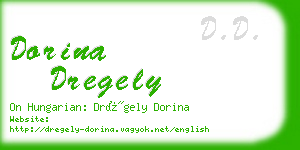 dorina dregely business card